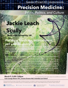 Jackie Leach Scully Discusses Precision Medicine, Embodiment, Self & Disability