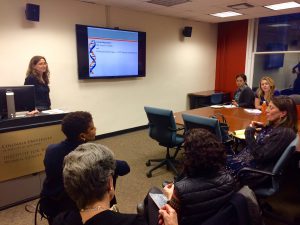 Dr. Susan Markens talks about ethics and genetic counseling with the CSSD/PM&S Precision Medicine group